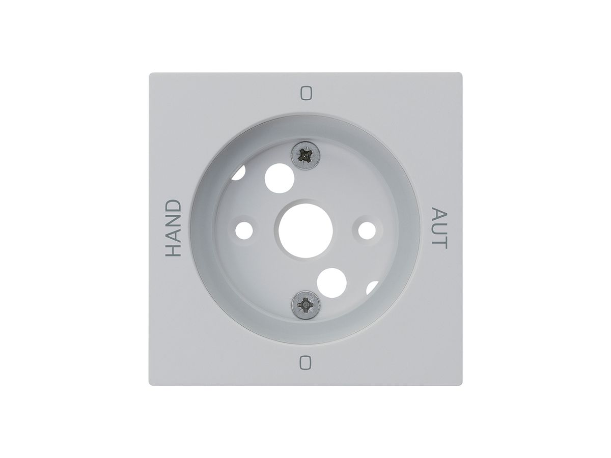 Frontplatte kallysto 0-Hand-0-Aut. 60×60mm für Drehschalter S2 hellgrau