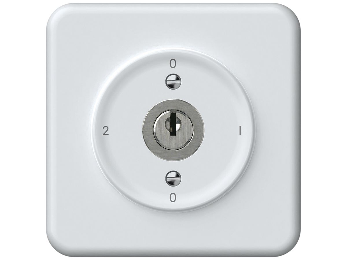 UP-Schlüsselschalter origin Umschalter 2/1L 16A 250V 0-1-0-2 92×92mm weiss