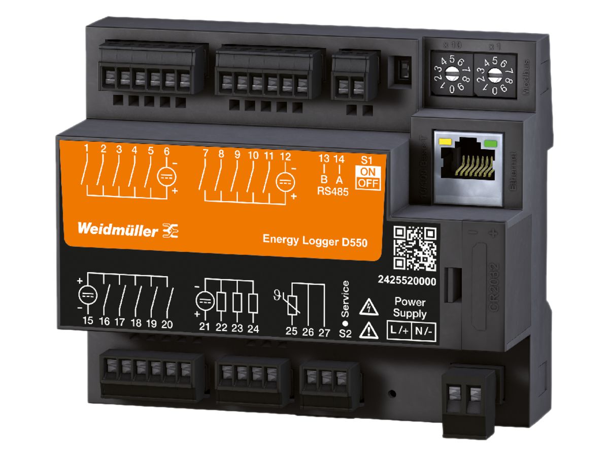 Energiemessgerät Weidmüller ENERGY LOGGER D550