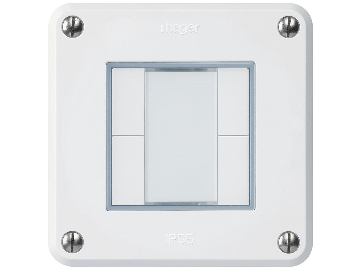 UP-Taster robusto A KNX 4× s/e-link weiss