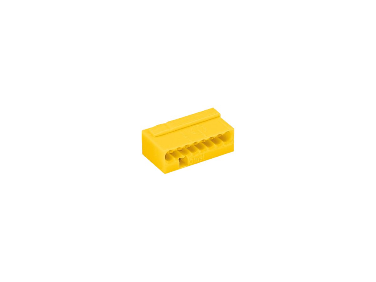 Verbindungsklemme WAGO MICRO für Draht 8×0.6…0.8mm gelb