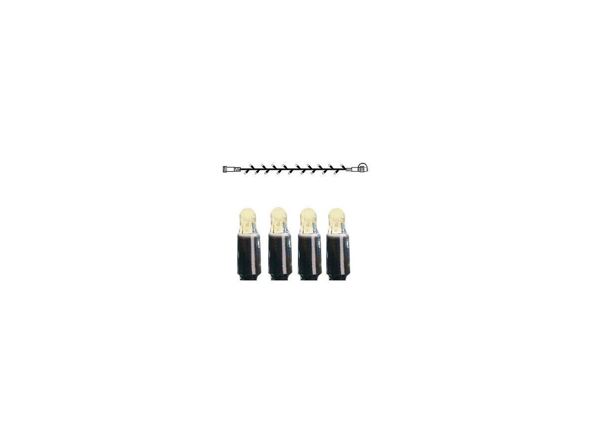 Lichterkette System LED Extra, 3m, schwarz, 4W, 30 LED, warmweiss