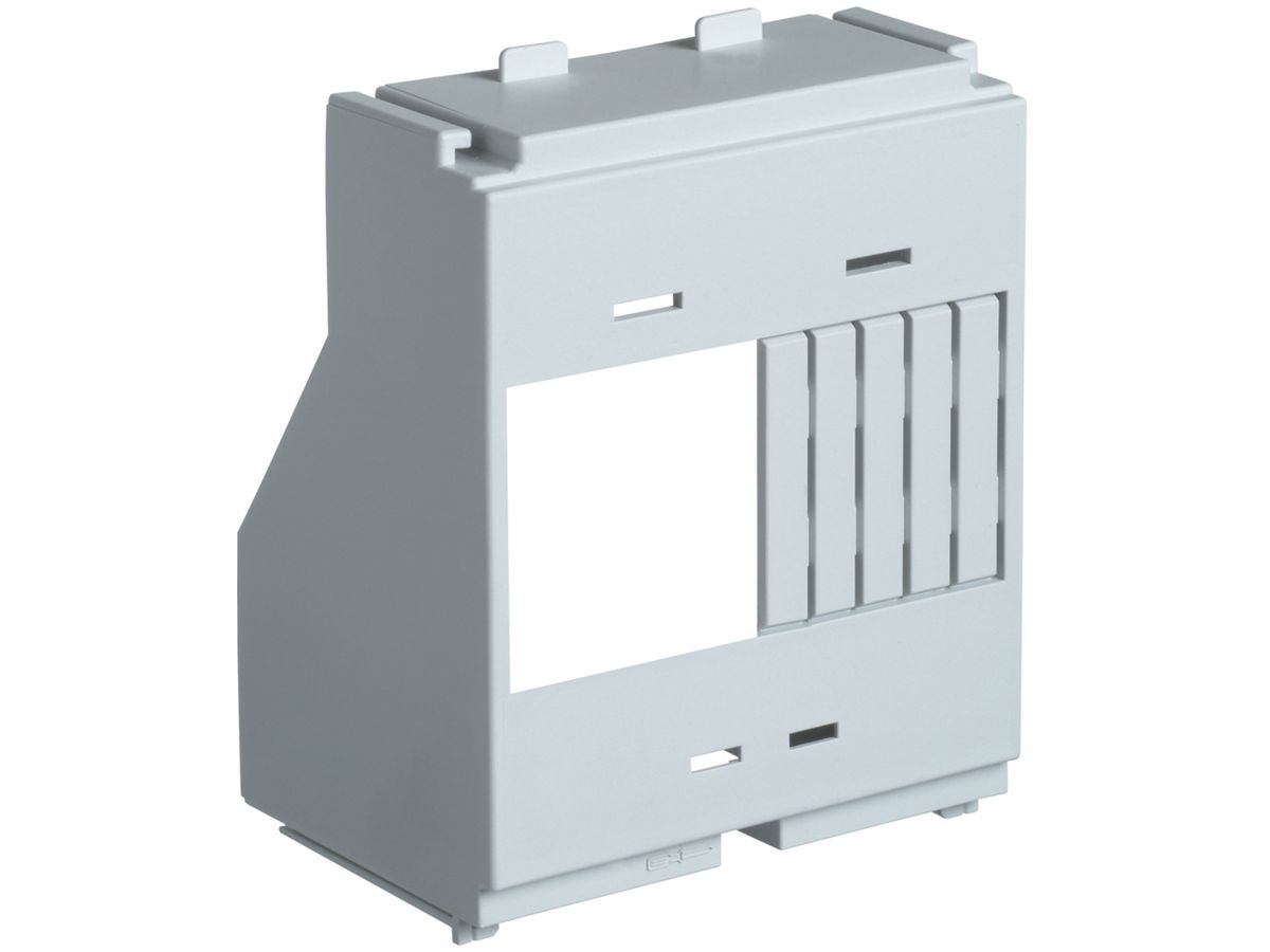 Geräteabdeckung Hager lang zu weber.vertigroup DIN1…3 für Gerätebreite 45…90mm
