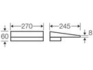 Schutzdach Hensel FP DB 27 270×60×245mm f.ENYSTAR