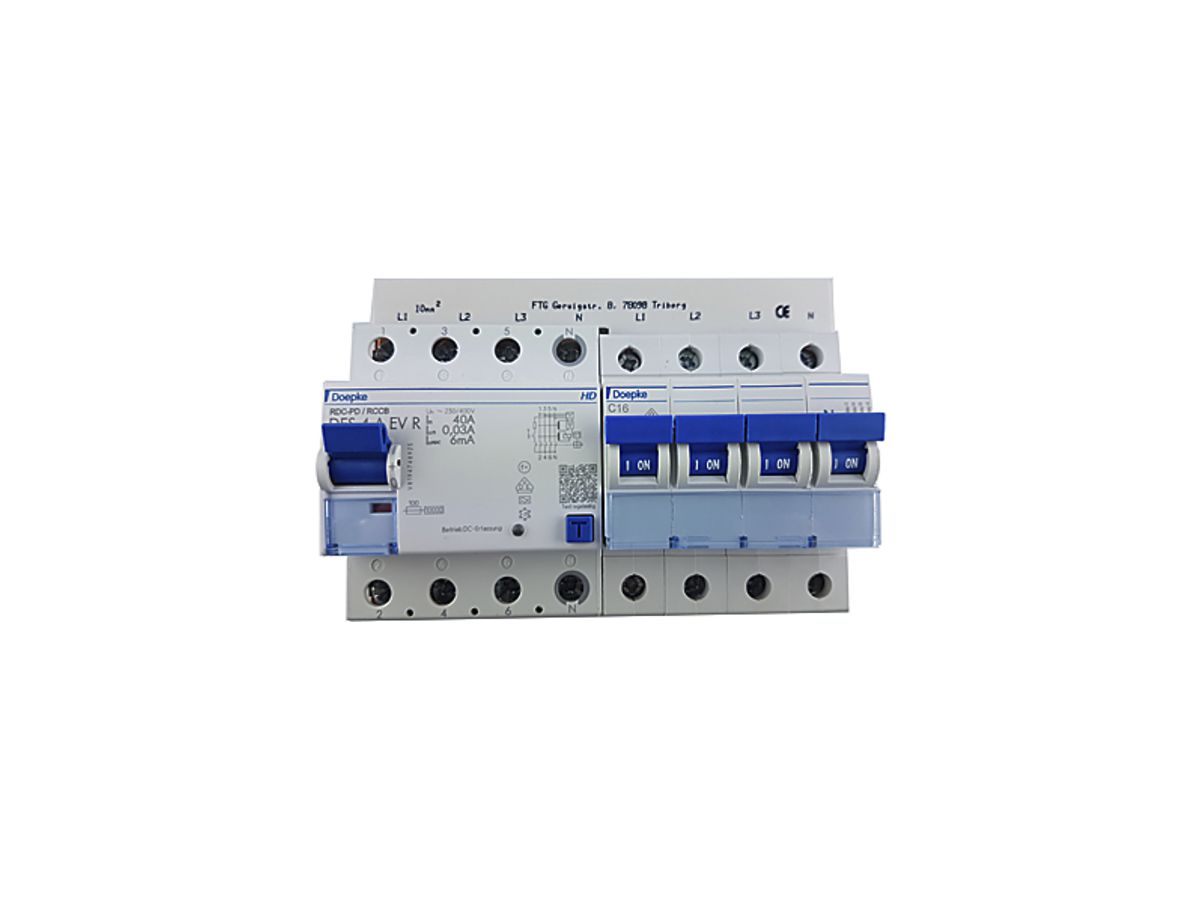 FI-/LS-Schalter-Set Doepke DFS 4 A EV EV-FI-LS SET, 32A, Einspeisung oben