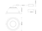 LED-Downlight LEDVANCE COMFORT U19 42W 5000lm 930/940 IP20/44 60° Ø265 weiss