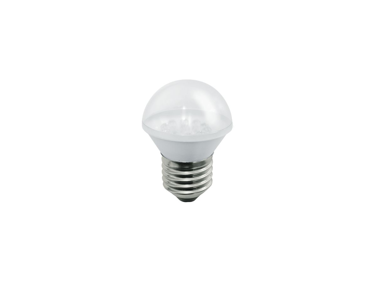 LED-Lampe E27 230VAC Ø45×65mm, grün