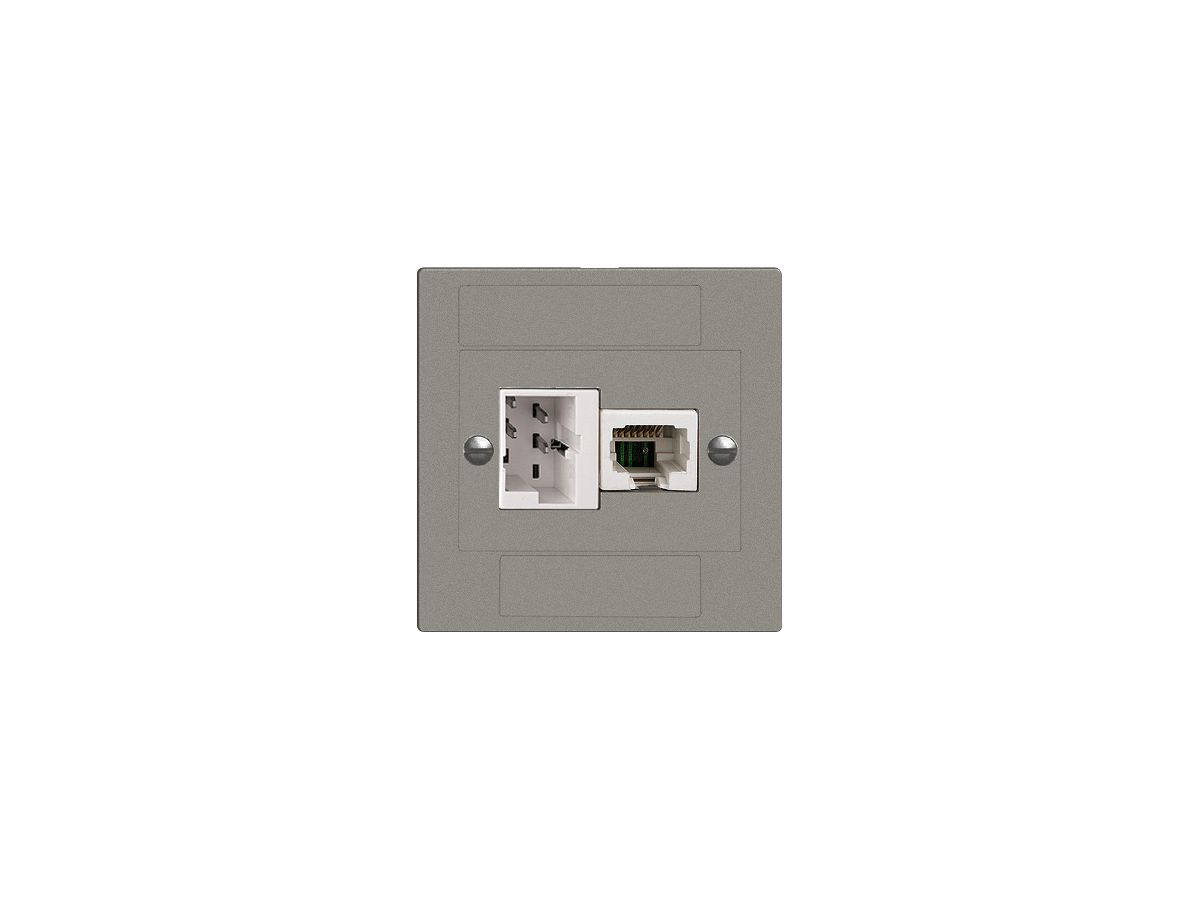 UP-Dose xDSL RJ45/TT83 dunkelgrau ITplus EDIZIOdue mit Filter