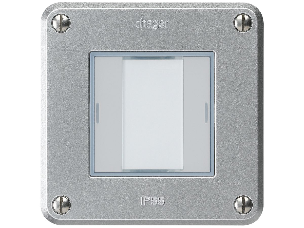 UP-Taster robusto C KNX 2× RGB LED s/e-link aluminium
