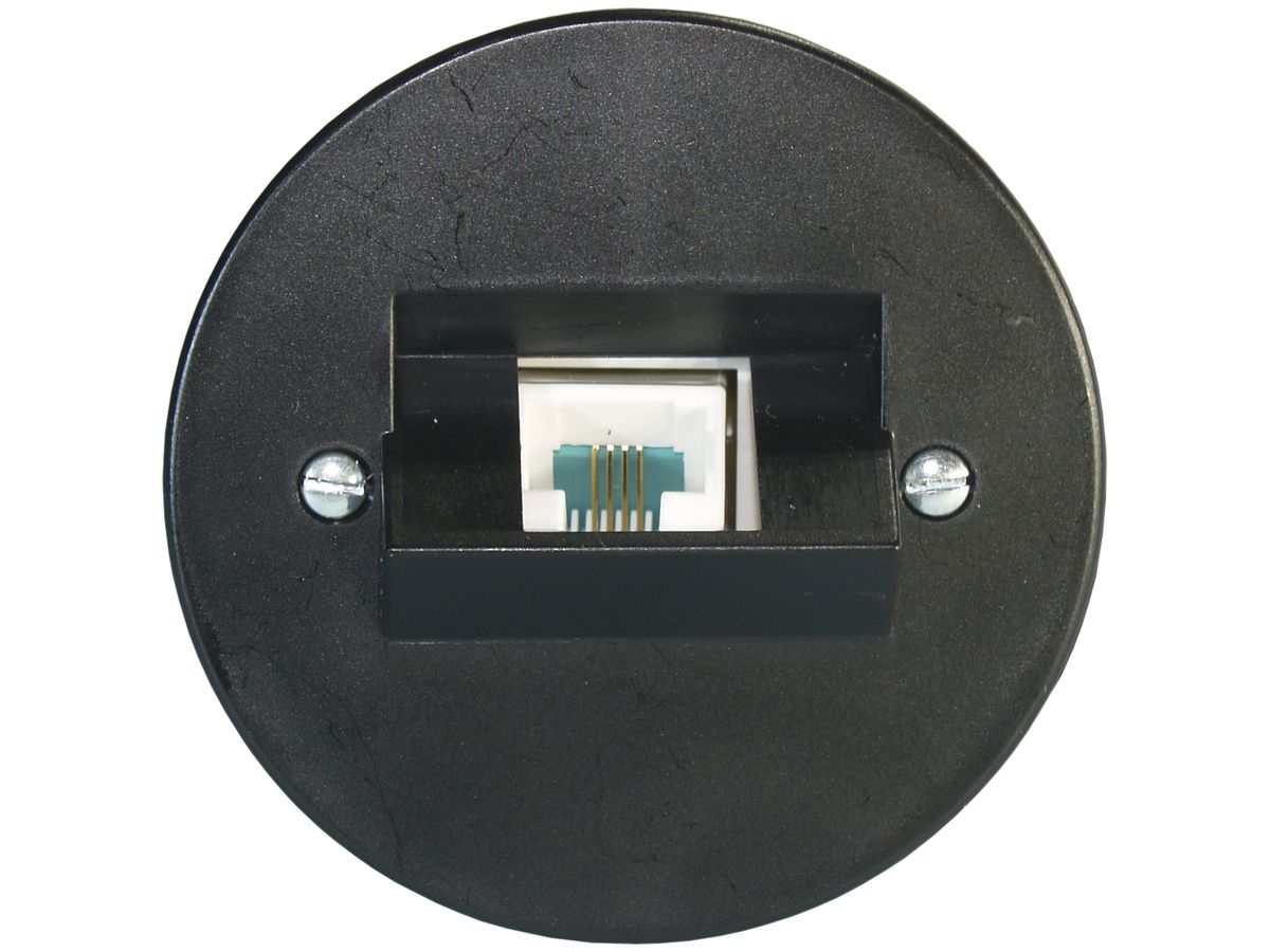 UP-Dose 1×RJ45/u 4P ITplus schwarz P 58mm