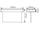 Notleuchte ESYLUX SLX 24 LEDi Display 3h, weiss