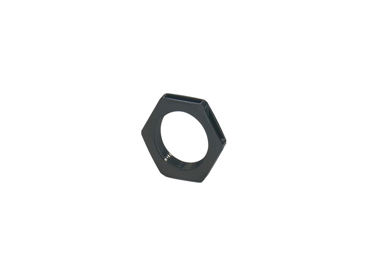 Gegenmutter PX FT M/PG25 2.5×6.5mm Kunststoff Polyamid schwarz