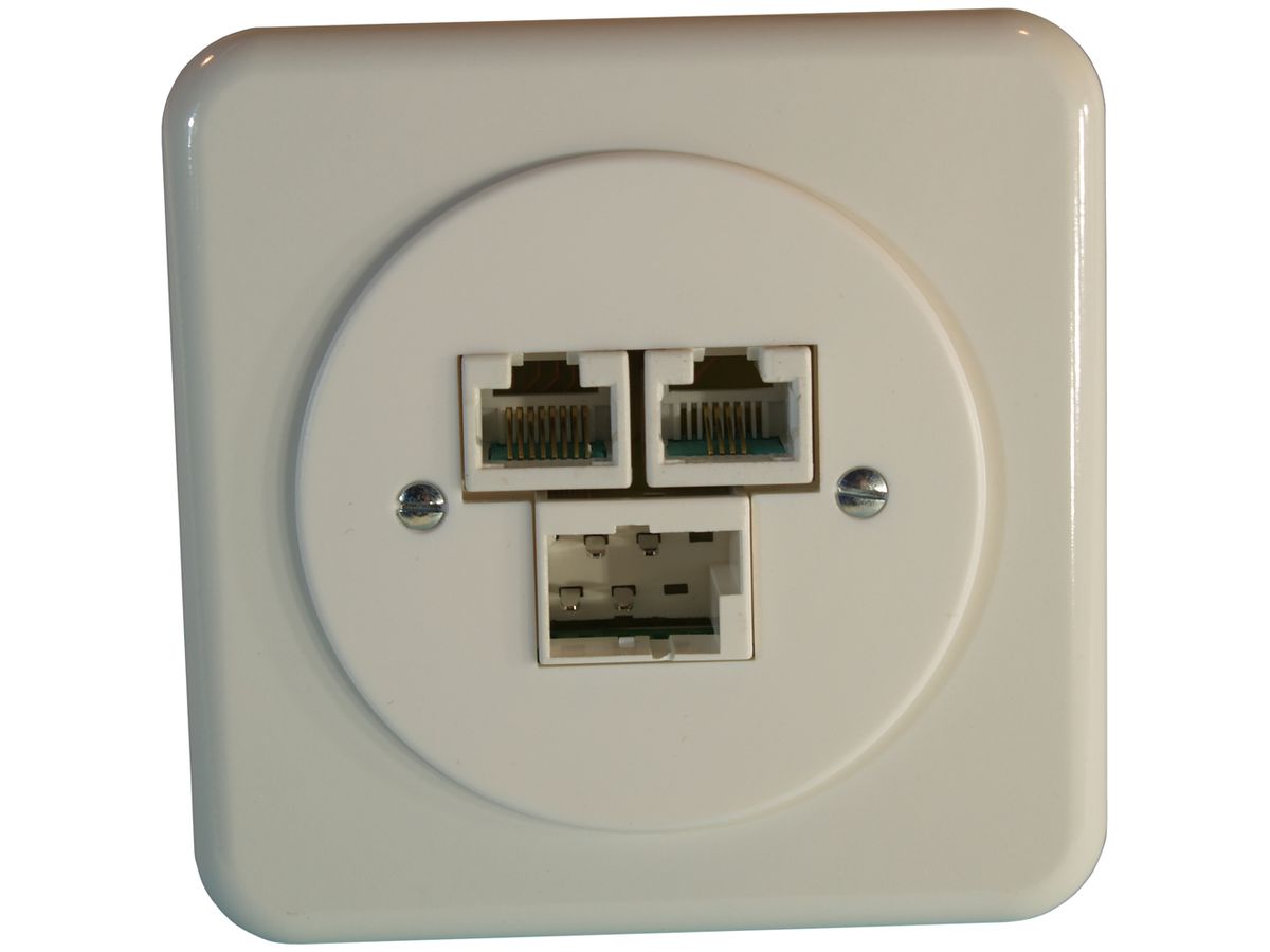 UP-Dose SOHO T+T/2×RJ45/u weiss ITplus