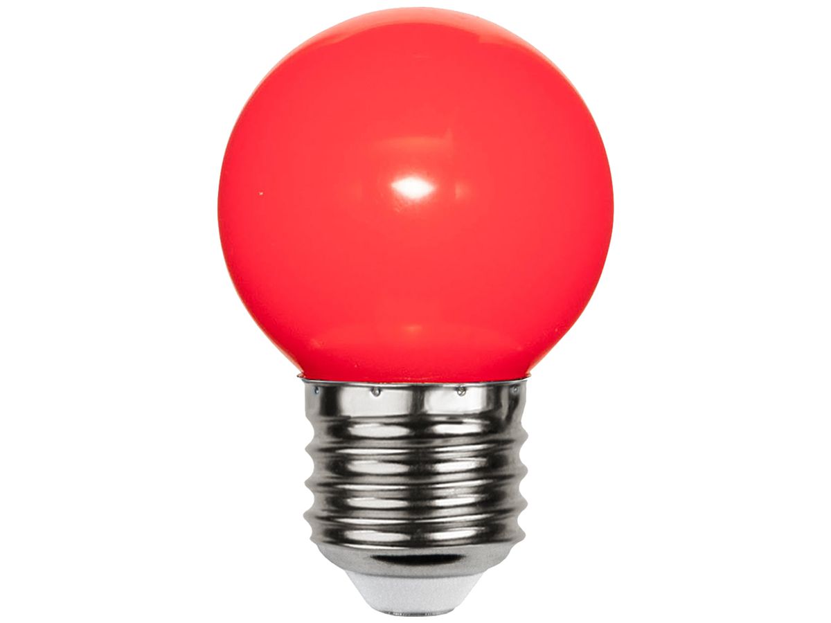 LED-Lampe M. Schönenberger E27 1W 3lm 69mm G45 opal rot