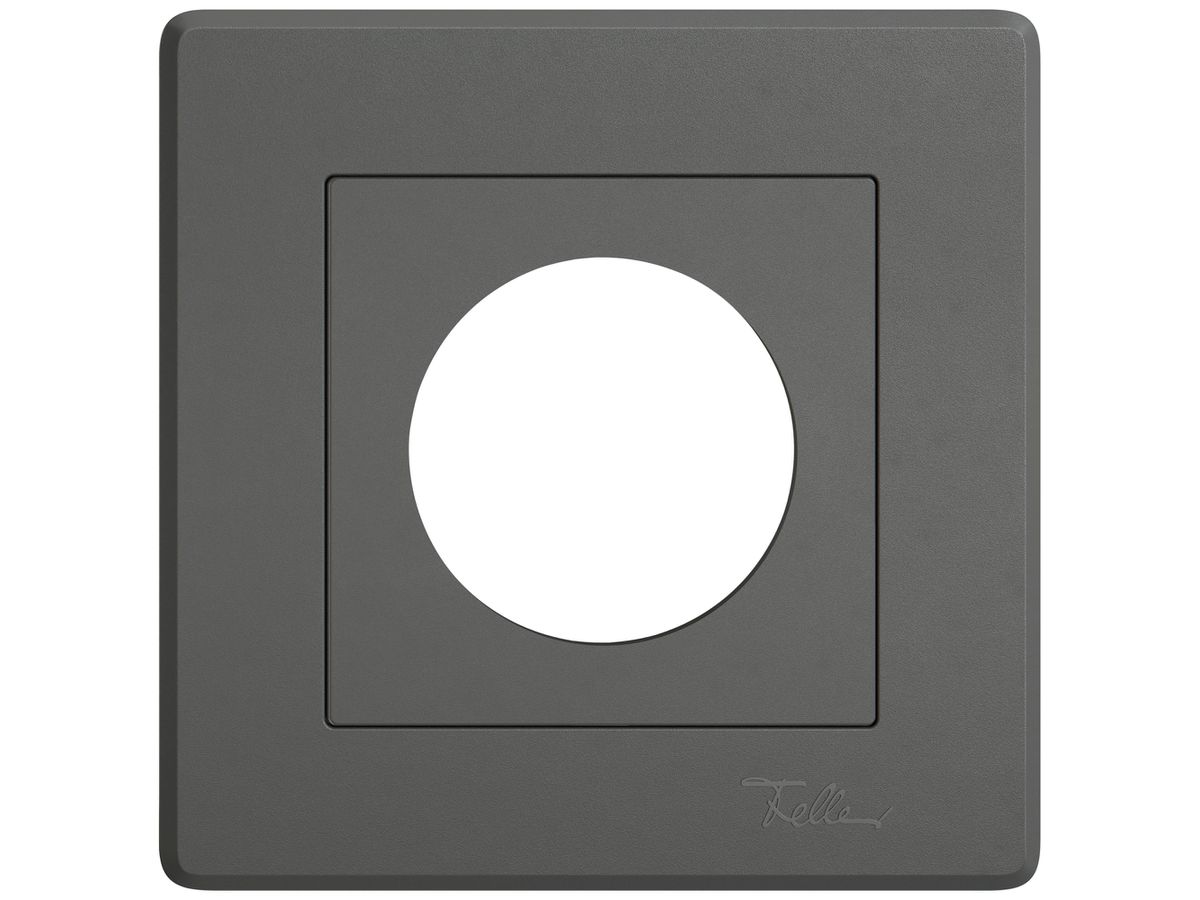 UP-Abdeckset EDIZIO.liv SNAPFIX® Thermostat 96×96×7mm dunkelgrau IP20