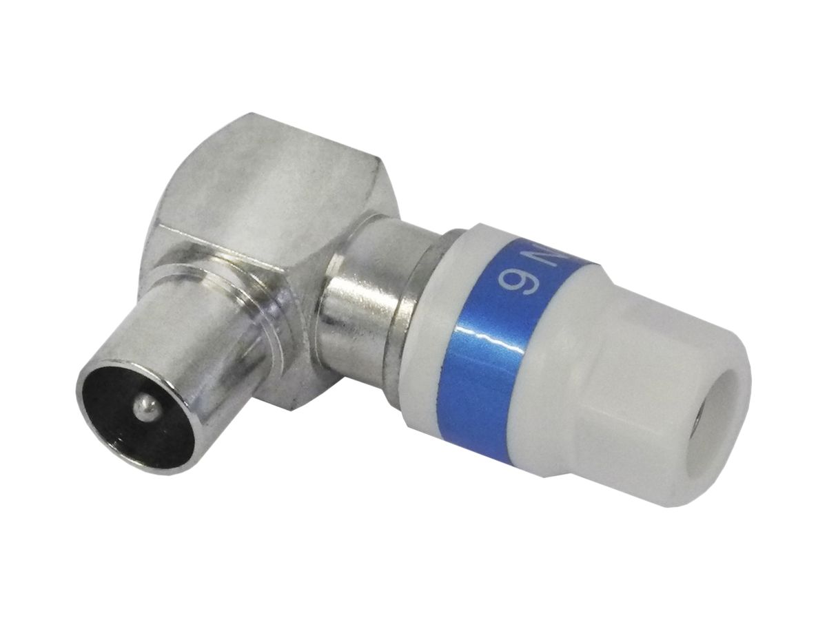 Winkelstecker IEC-M 75 Ohm DV60 abgeschirmt für R7U-H, MK95