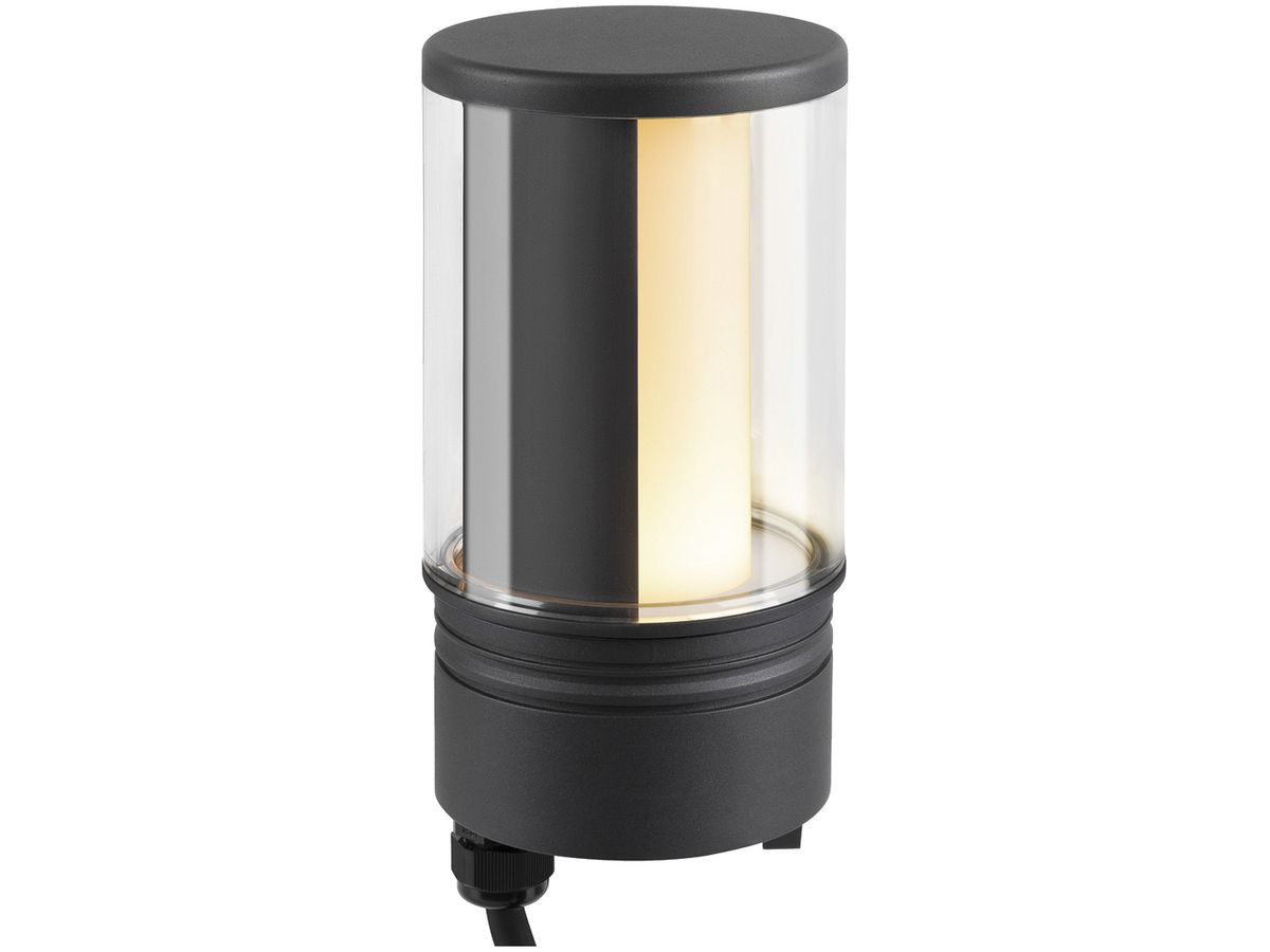 LED-Leuchtenkopf SLV M-POL M Shader DALI 19W 820lm 927/930 IP65 Ø122.6mm anthr.