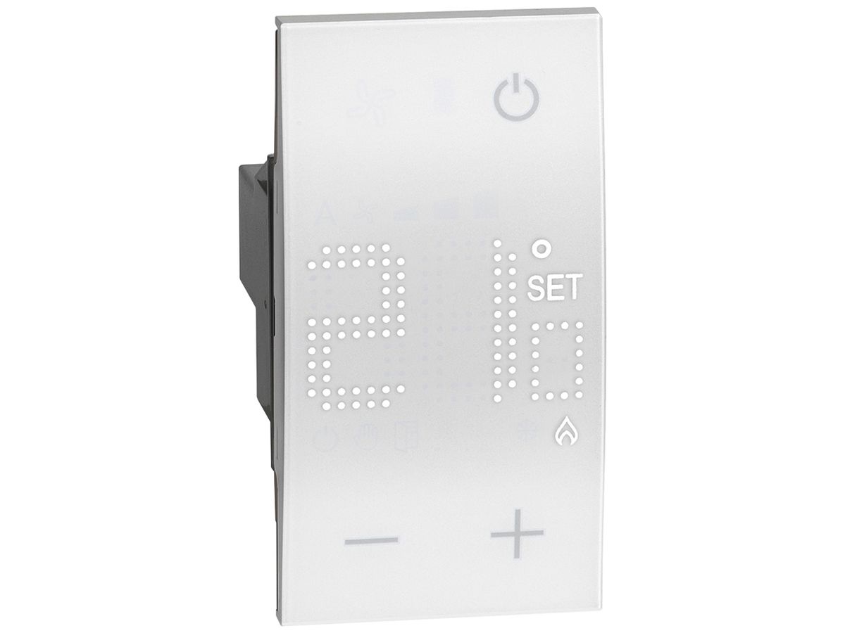 Thermostat Living Now mit Display 230V 2 Module weiss