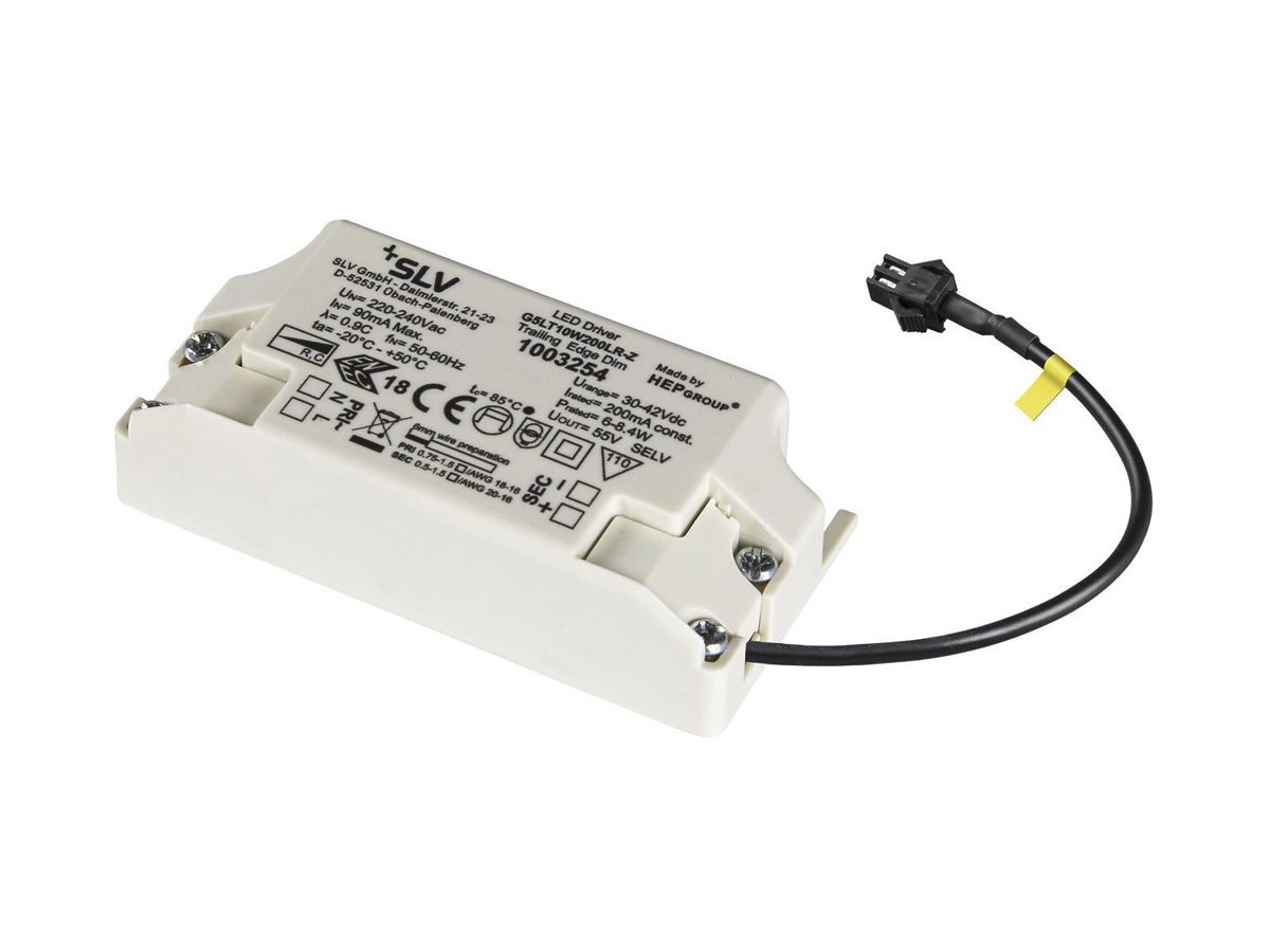 LED-Konverter SLV G5LT10W200LR-Z, 10W 200mA 30…42VDC, dimmbar R/C, QC