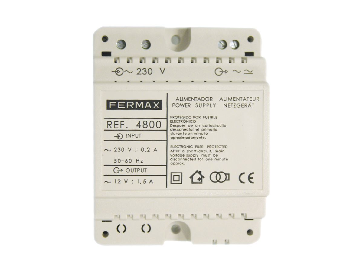 REG-Netzgerät Fermax 230VAC/12VAC, 1.5 A, DIN4