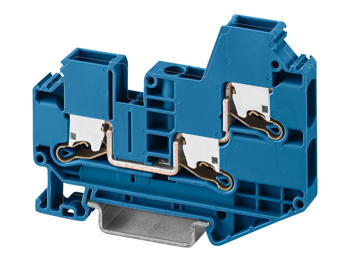 Durchgangsklemme PX XTV 6-TWIN BU 1000V 41A 0.5…10mm² blau