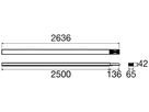 Tragschiene SLV Easylight BC Aluminium 5×2.5mm² 2500mm weiss