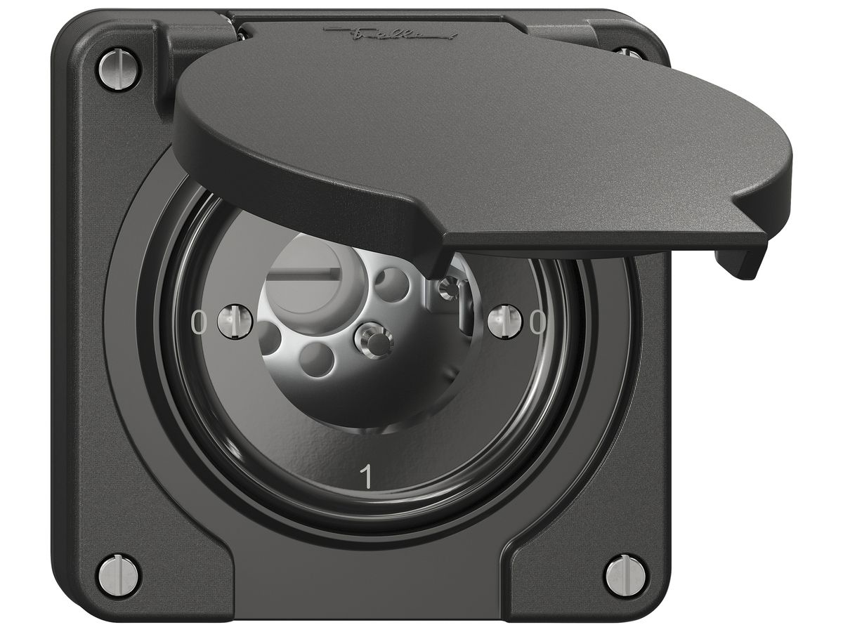 Schlüsselschalter NEVO SNAPFIX® Ausschalter 1-polig 16A 400V 0-1-0-1 sz