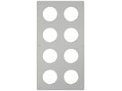 Montageplatte ELEMENT SNAPFIX® 4×2 vertikal 225×425mm Aluminium