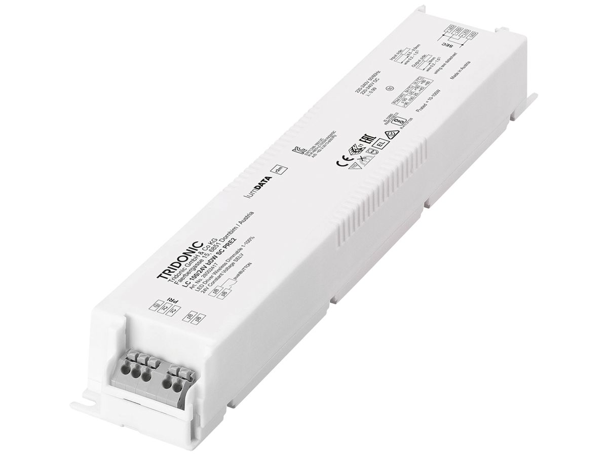 LED-Konverter basicDIM LC 100/24V bDW SC PRE2 SP 24V, 100W, 43×30×295mm