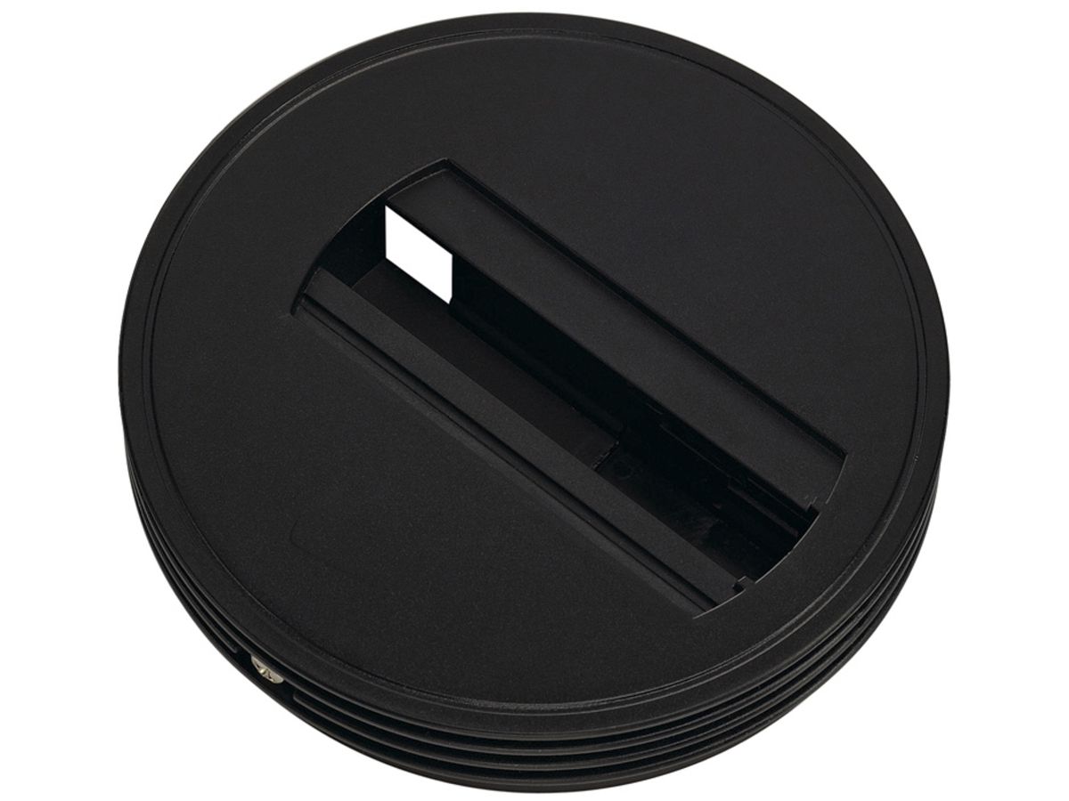 Deckenrosette SLV für 1-Phasen-Adapter, Ø121×25mm schwarz