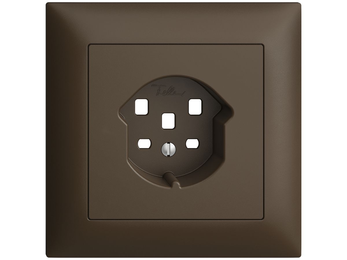 Frontset EDIZIOdue coffee 88×88mm 1×T25