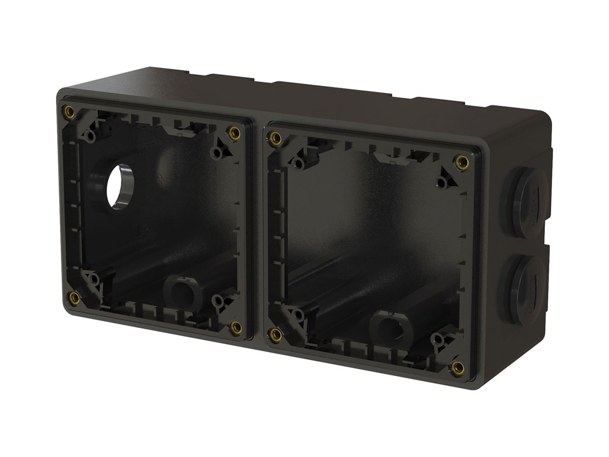 AP-Gehäuse MAX HAURI EXO Grösse 2×1 schwarz