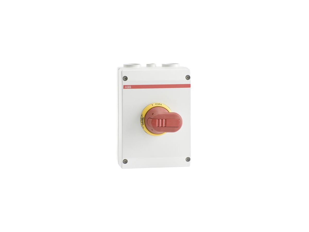 AP-Sicherheitsschalter ABB 6-polig 30A 400V hellgrau/rt/gelb