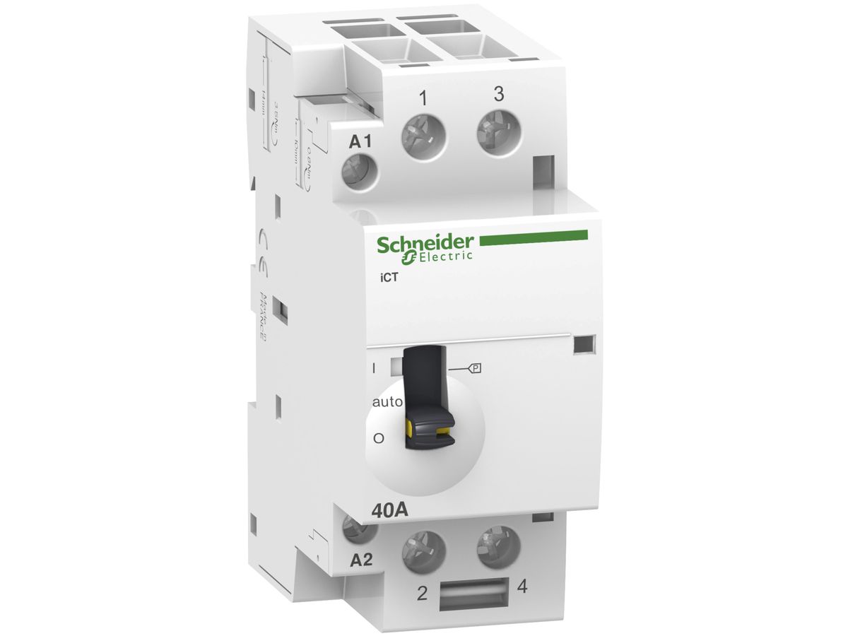 Installationsschütz Schneider Electric CT 2P 63A 220…240V AC 2S