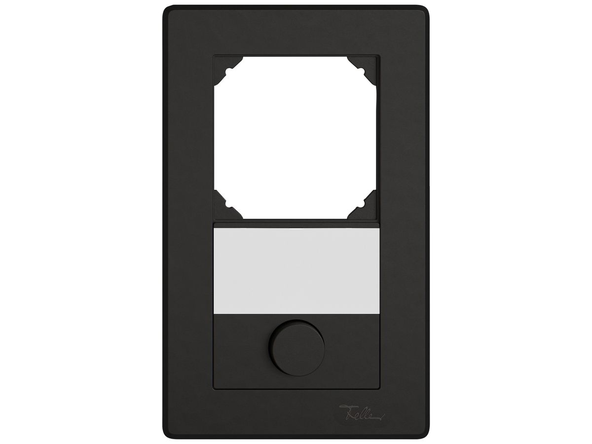 UP-Kombination EDIZIO.liv SNAPFIX® 2×1 156×96mm leer+Schliesser 1L schwarz