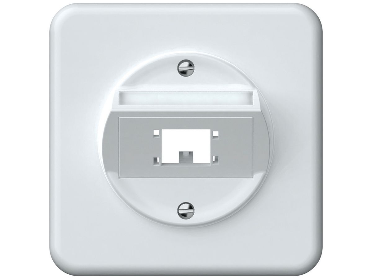UP-Anschlussdose origin Kat.6 schräg 92×92mm weiss