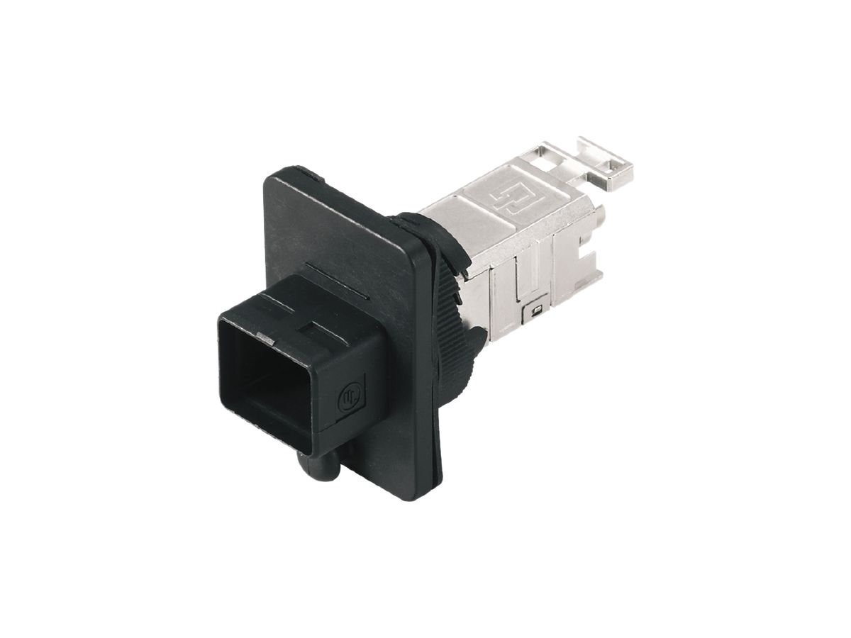 Flansch-Set Weidmüller V4 PushPull mit Einsatz RJ45 TIA-568A