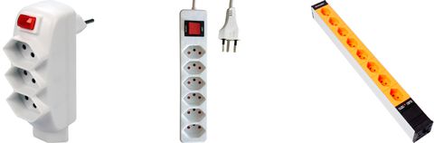 Mehrfach-Stecker, Mehrfachsteckdosen, Steckdosenleisten