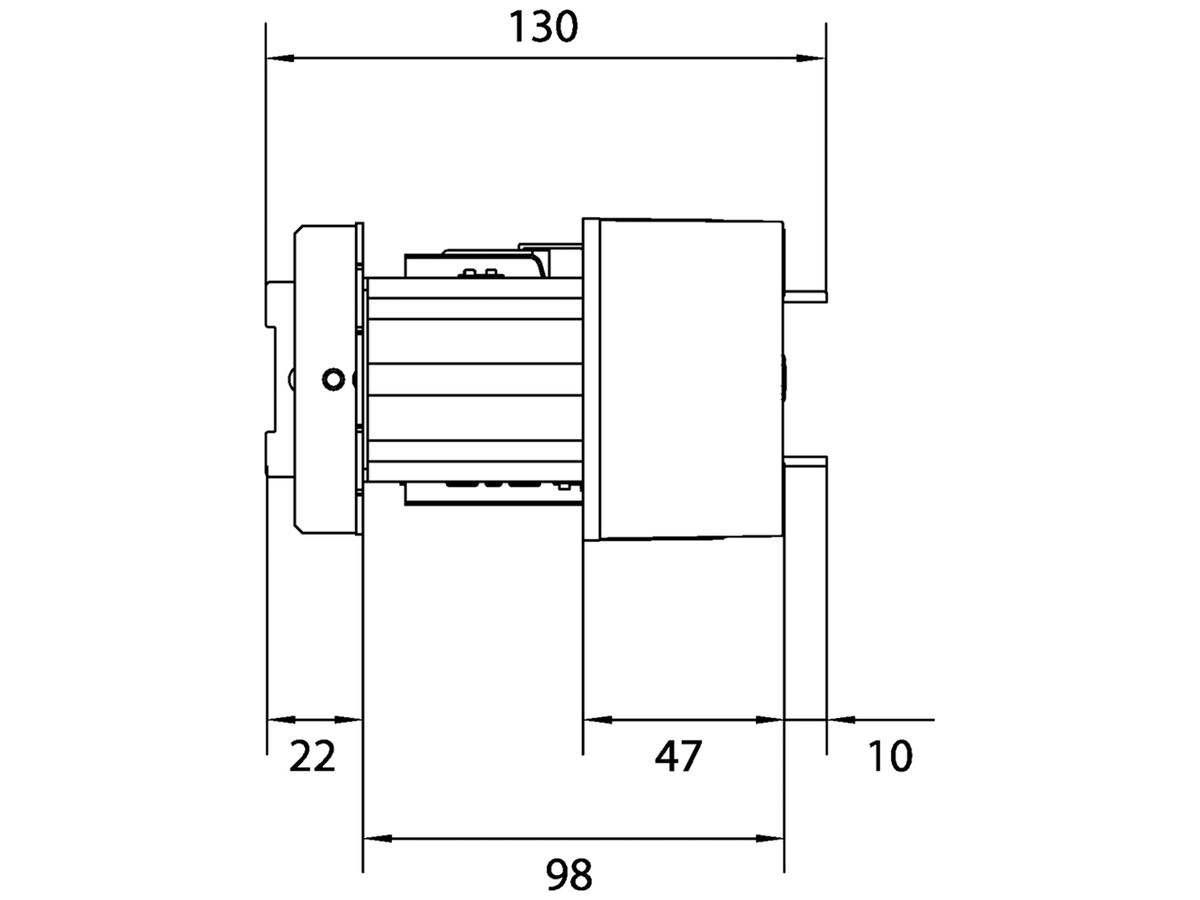 Baustein Hager univers N 75×250mm leer 2 Stück mit Klemmen 50mm²