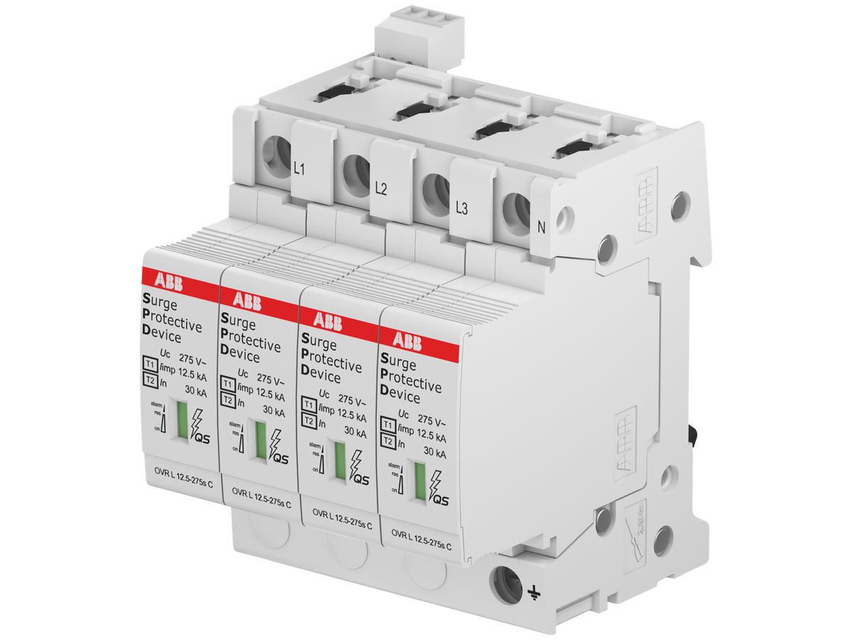 Überspannungsableiter ABB proM compact T1-T2 4L m.Telesignal u.Reserve Varistor