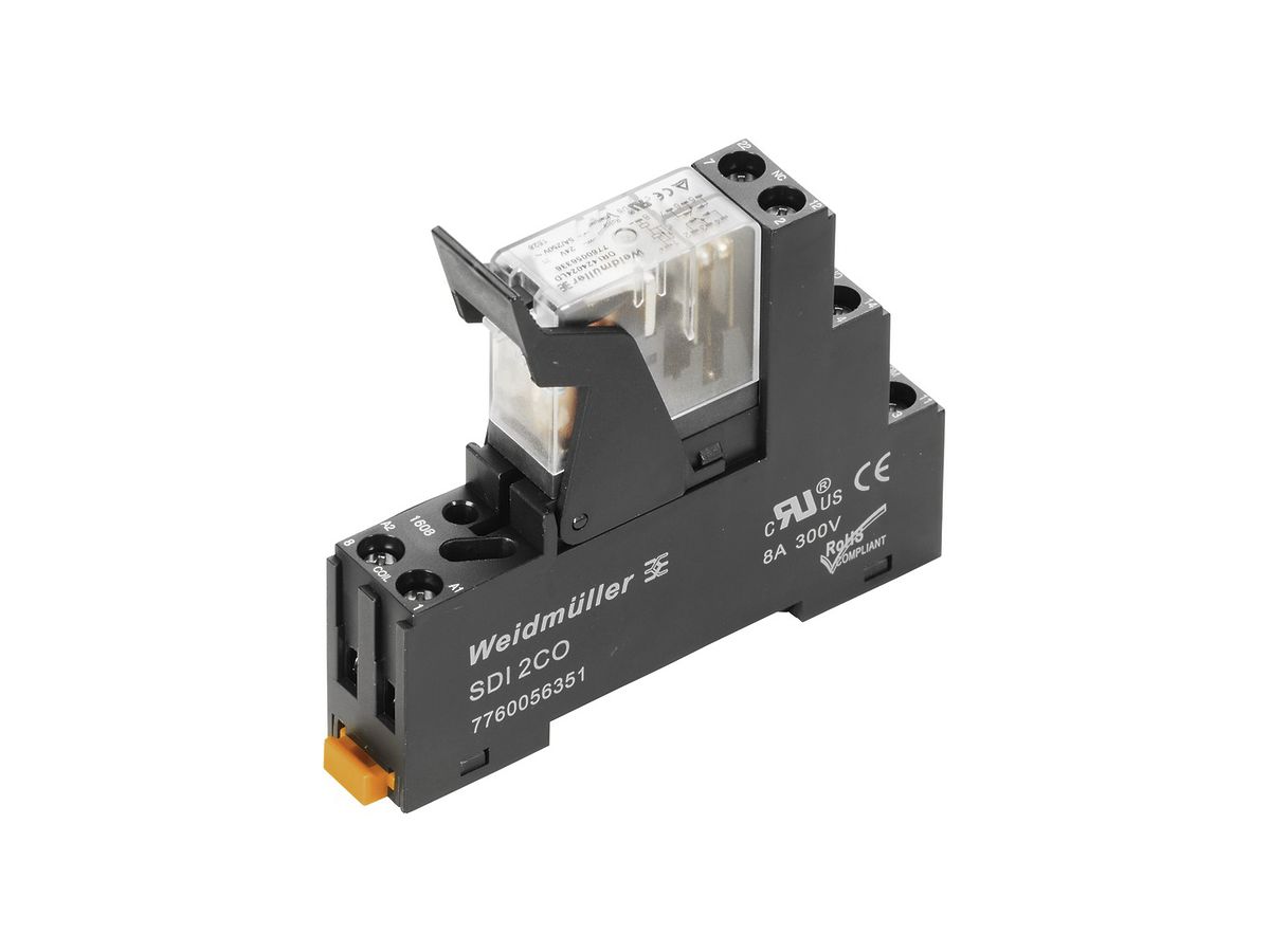 Relaiskoppler WM DRIKIT 24VDC LED grün Freilaufdiode 2W 250VAC, 5A