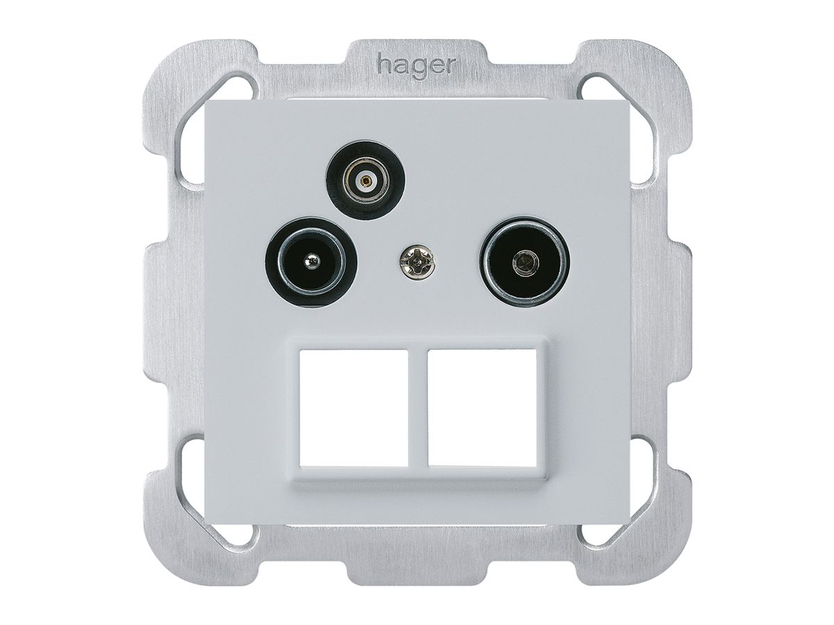 UP-Antennendose R/TV-Daten kallysto HMS B 2GHz 10.5db hellgrau