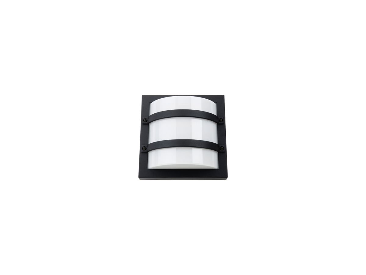 Wandleuchte SG Largo E27 1×46W IP65 240×240×120mm schwarz