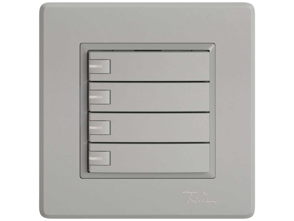 UP-KNX-Taster RGB EDIZIO.liv SNAPFIX® Temperaturfüh.RGB-LED 4×T 1-Tbed.hgu