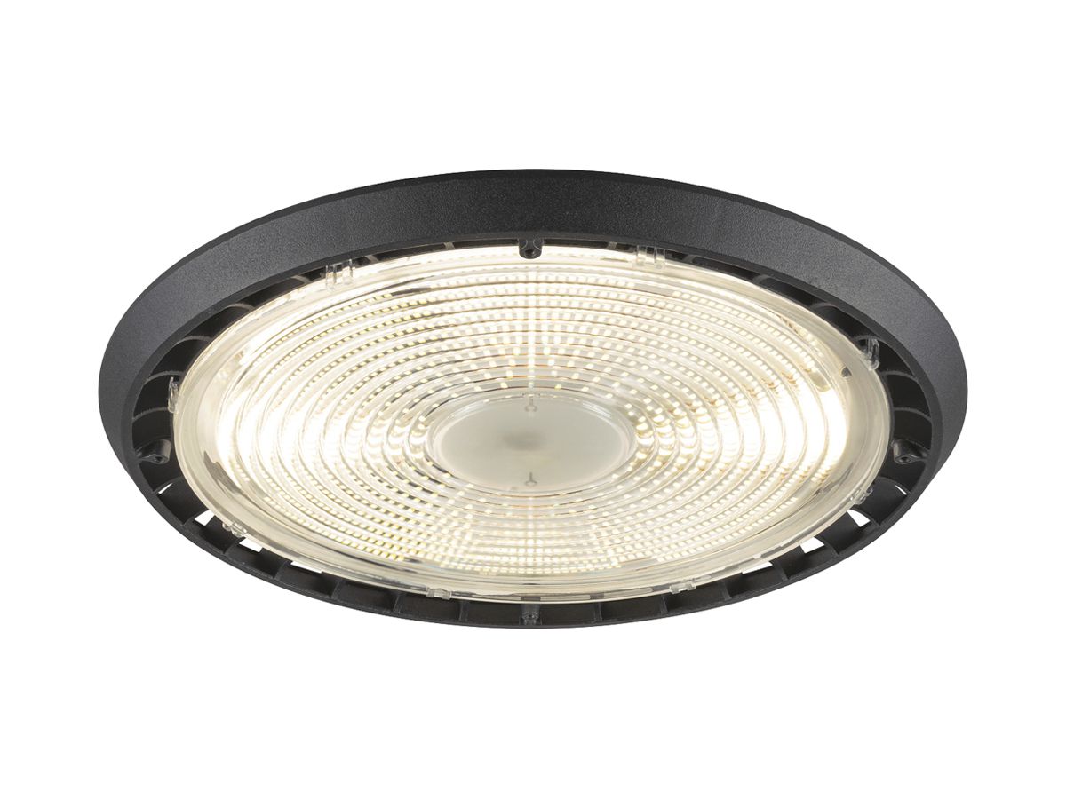 LED-Pendelleuchte SLV HIGHBAY 100/120/170/200W 32000lm 4000K Ø330mm schwarz
