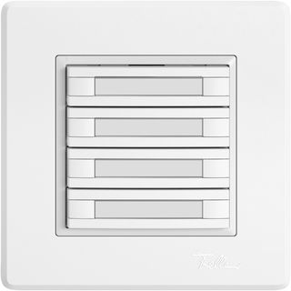 KNX Taster, RGB, ohne LED, mit Papiereinlage