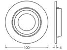 Abdeckring LEDVANCE COMBO ADJ Kunststoff Ø86×3mm nickel