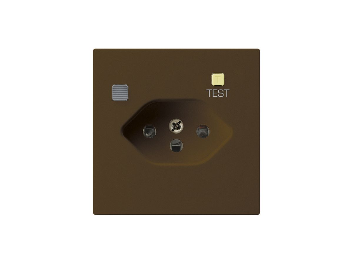 Steckdose kallysto A T13 FI 30mA braun