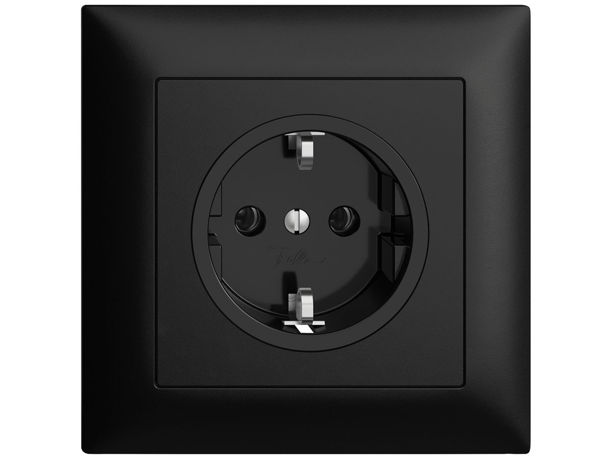 UP-Steckdose Feller EDIZIOdue Schuko 16A 230V 88×88mm schwarz