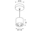 Pendelleuchte SLV VARYT E14 1×6W DIM Ø76×80mm Kupfer
